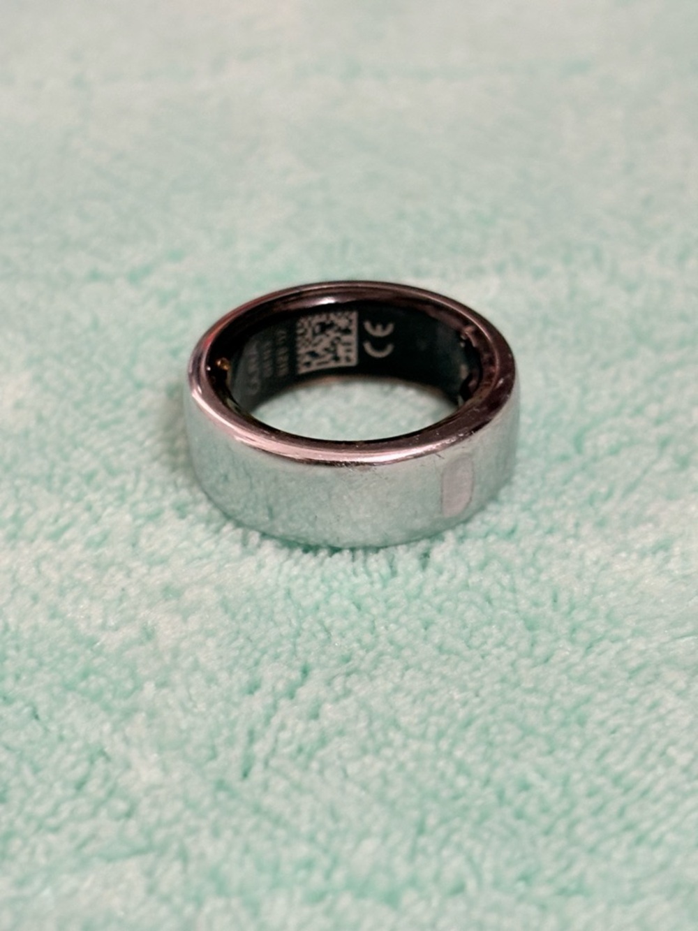 Silver coloured Oura ring
